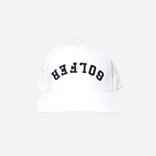 WHITE GOLFER HAT